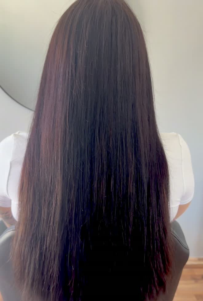 Lange Haarverl&auml;ngerung mit Microbondings, Ergebnis von PureElegance Haircouture